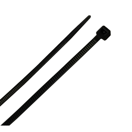 HOME PLUS CABLE TIES 4"" 18# BLK LH-M-100-4-BK